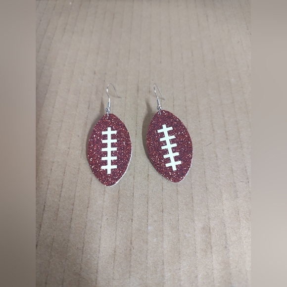 Jewelry - Glitter Football Earrings